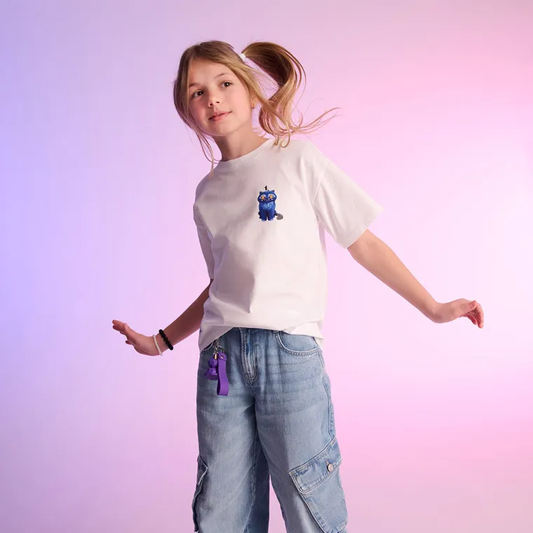 Cool Club, Tricou lejer pentru fete, alb, K-Pop Demon Hunters