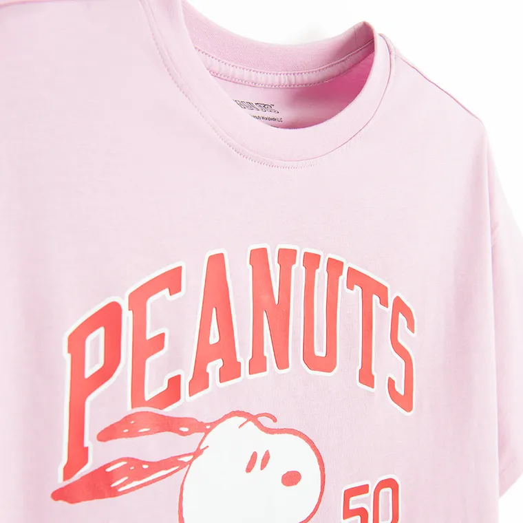 Cool Club, Tricou lejer pentru fete, roz, Peanuts