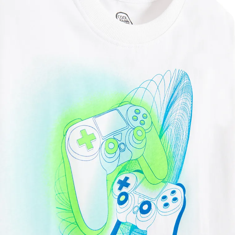 Cool Club, Tricou pentru baieti, alb