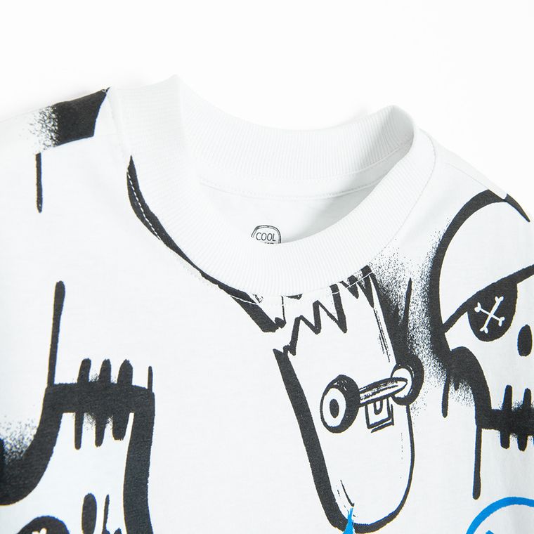 Cool Club, Tricou pentru baieti, alb