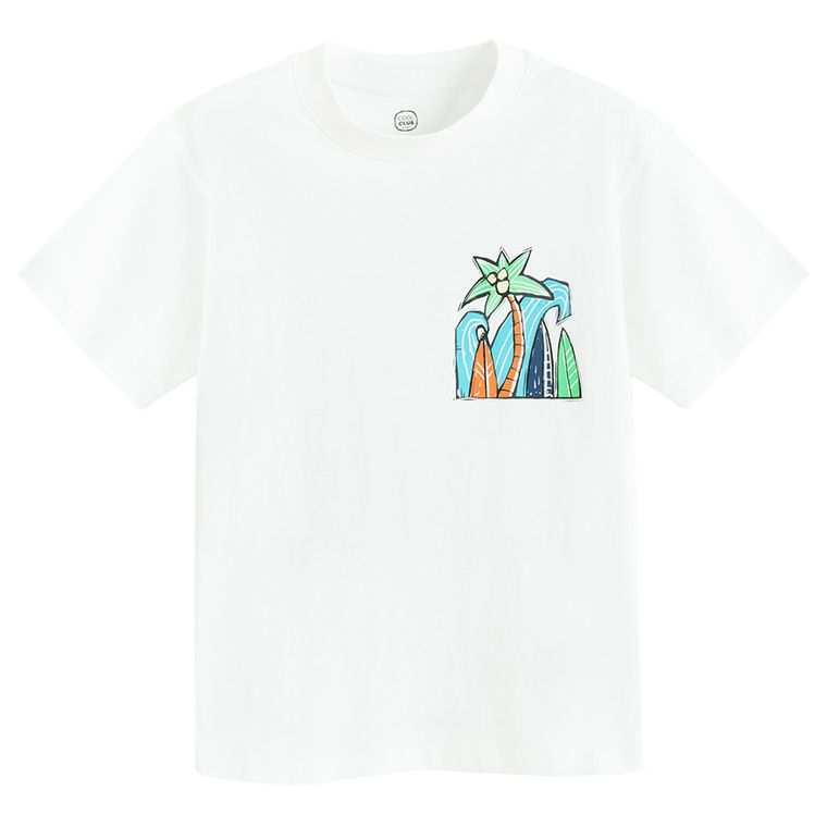 Cool Club, Tricou pentru baieti, alb