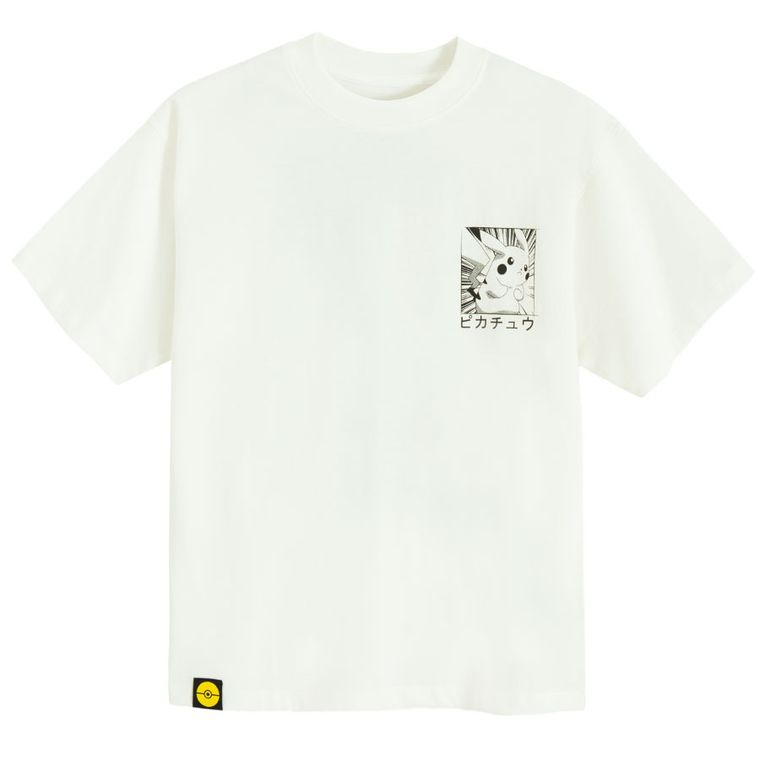 Cool Club, Tricou pentru baieti, alb, imprimeu Pokemon