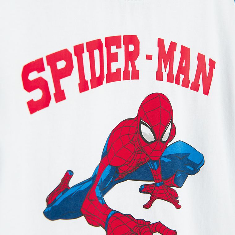 Cool Club, Tricou pentru baieti, alb, imprimeu Spider-Man