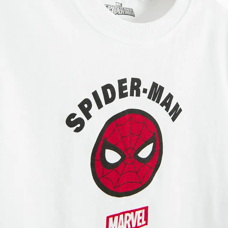Cool Club, Tricou pentru baieti, alb, imprimeu Spider-Man