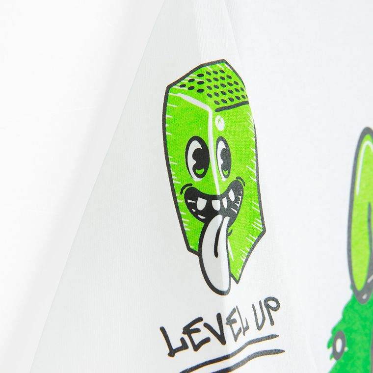 Cool Club, Tricou pentru baieti, alb, imprimeu Xbox