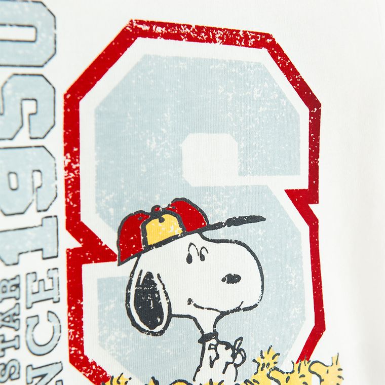 Cool Club, Tricou pentru baieti, alb, Snoopy