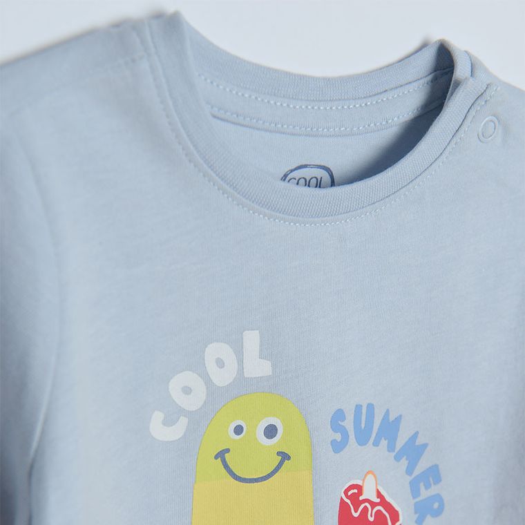 Cool Club, Tricou pentru baieti, albastru deschis