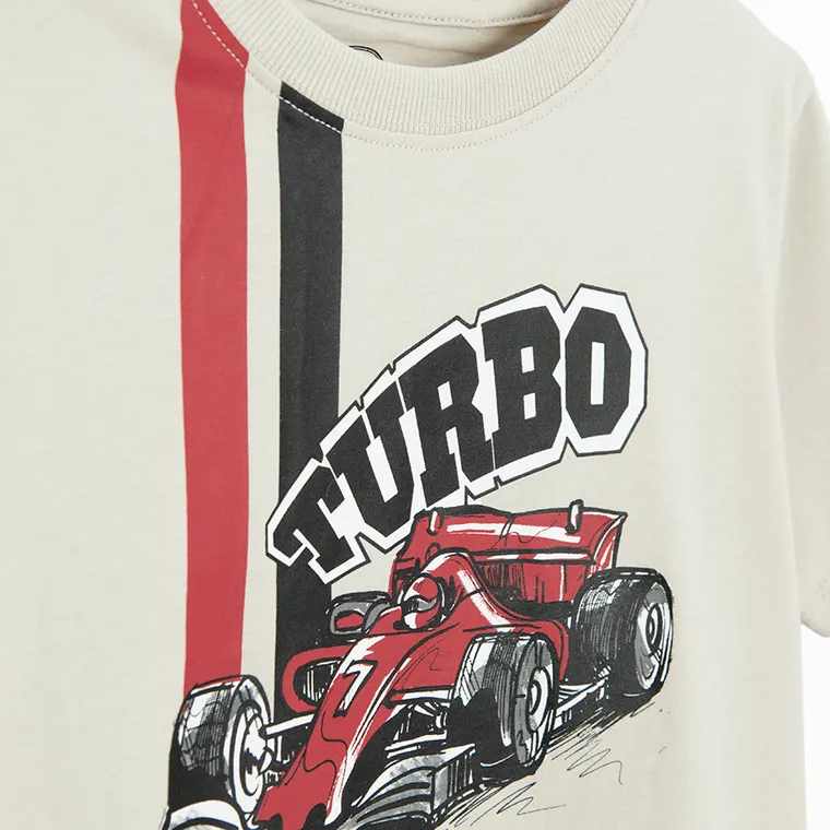 Cool Club, Tricou pentru baieti, bej