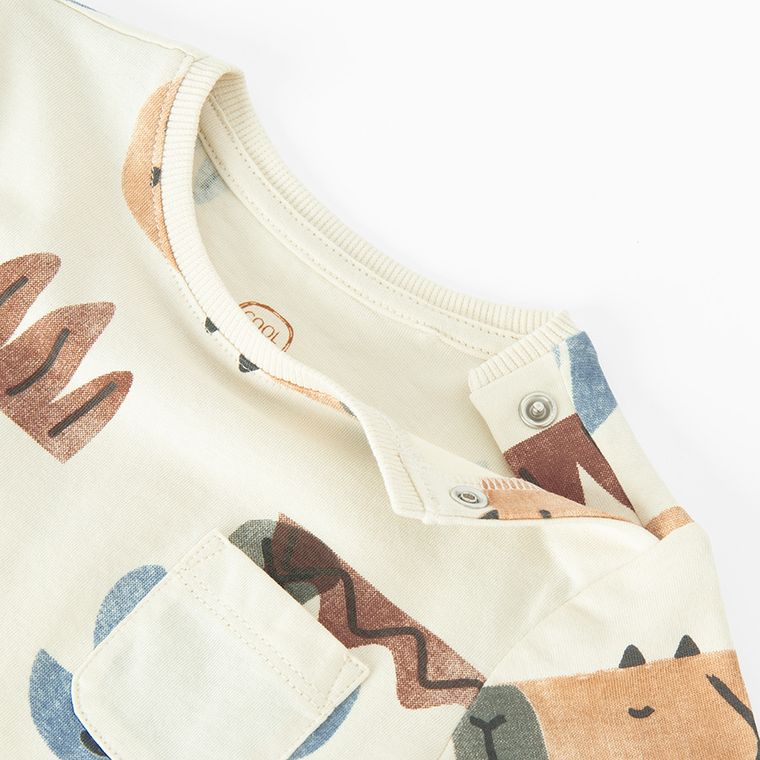 Cool Club, Tricou pentru baieti, bej
