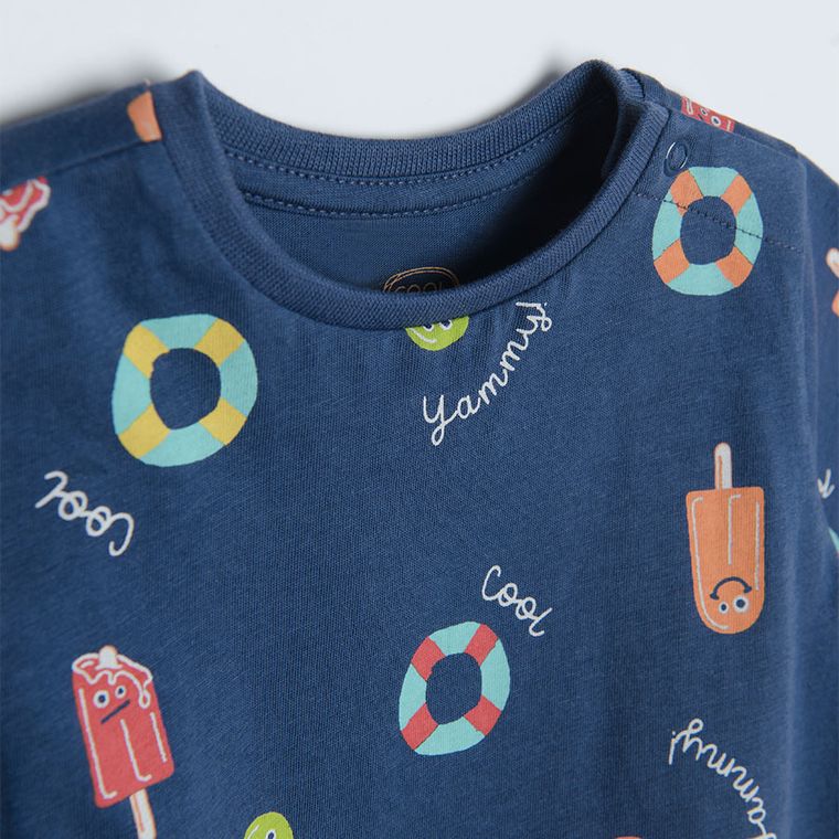 Cool Club, Tricou pentru baieti, bleumarin