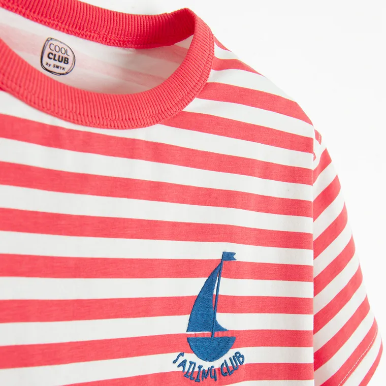 Cool Club, Tricou pentru baieti, rosu-alb