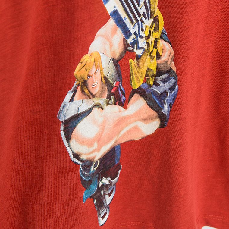 Cool Club, Tricou pentru baieti, rosu, imprimeu He-Man