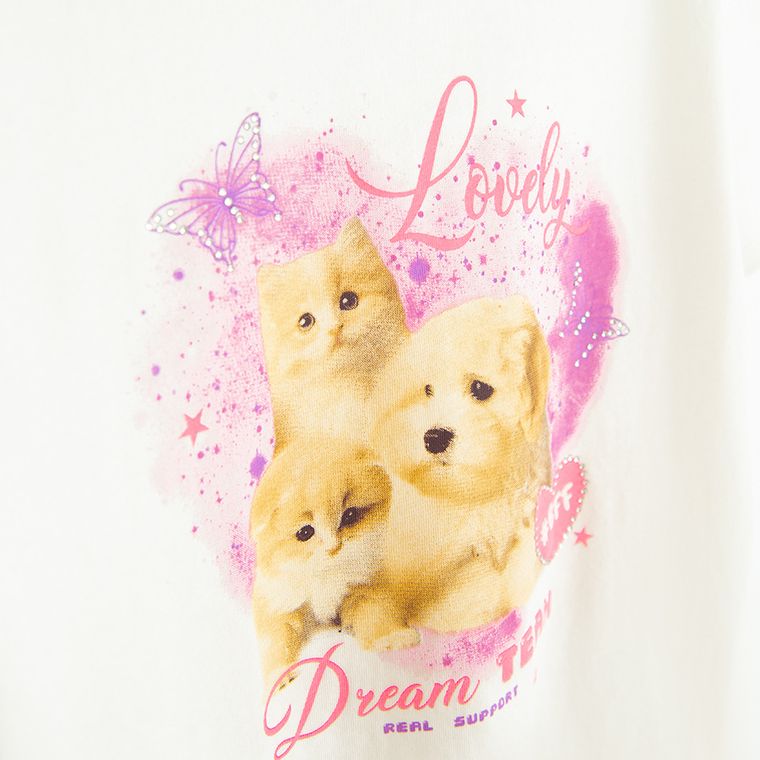 Cool Club, Tricou pentru fete, alb