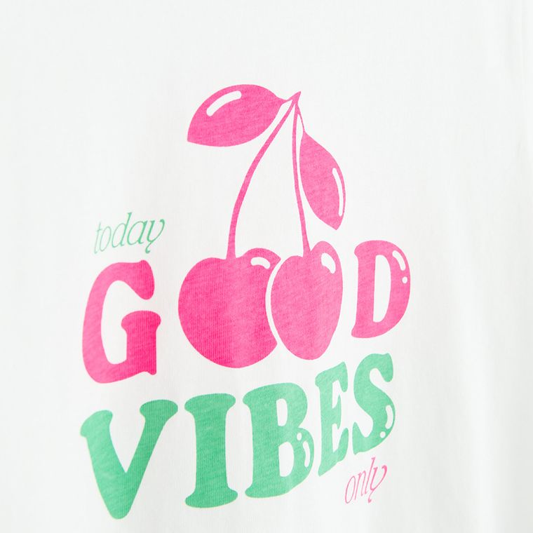 Cool Club, Tricou pentru fete, alb