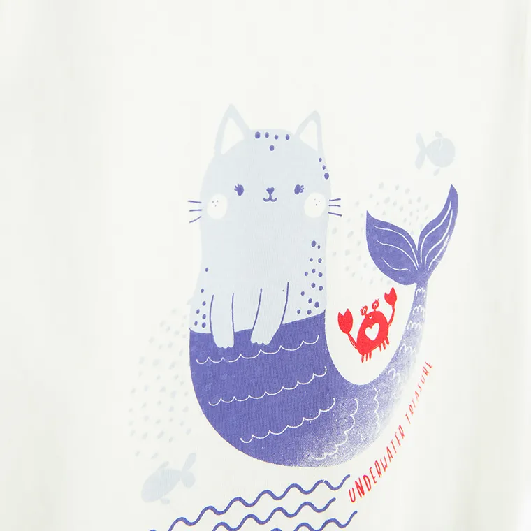 Cool Club, Tricou pentru fete, alb