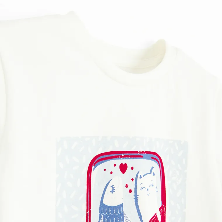 Cool Club, Tricou pentru fete, alb