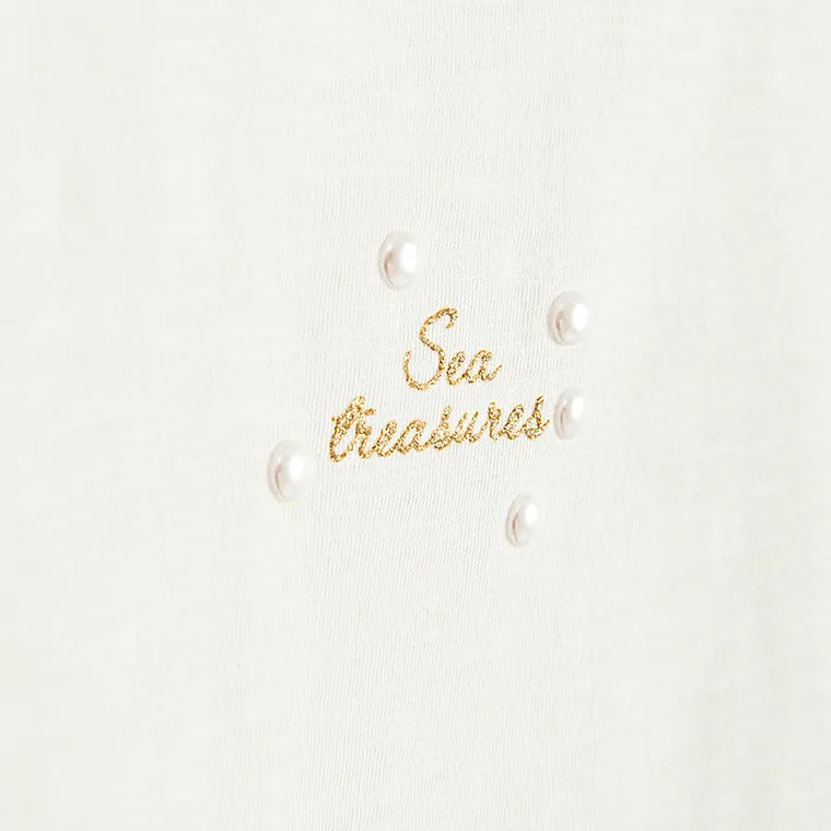 Cool Club, Tricou pentru fete, alb