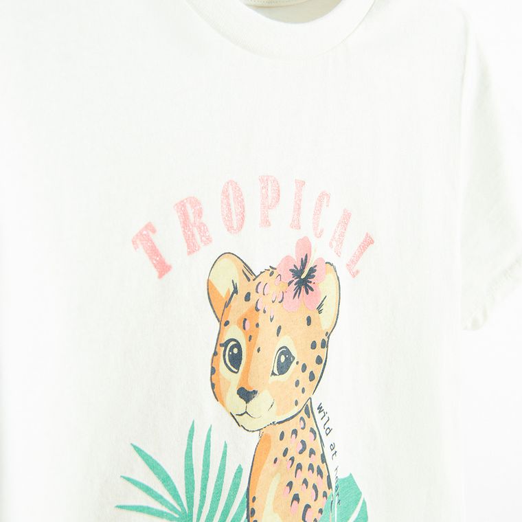 Cool Club, Tricou pentru fete, alb