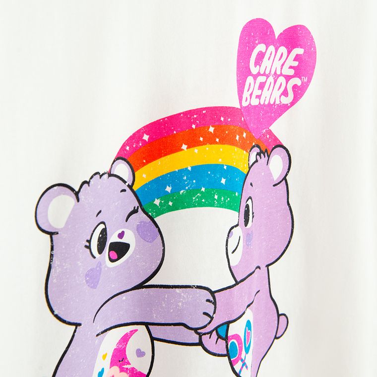Cool Club, Tricou pentru fete, alb, imprimeu Care Bears