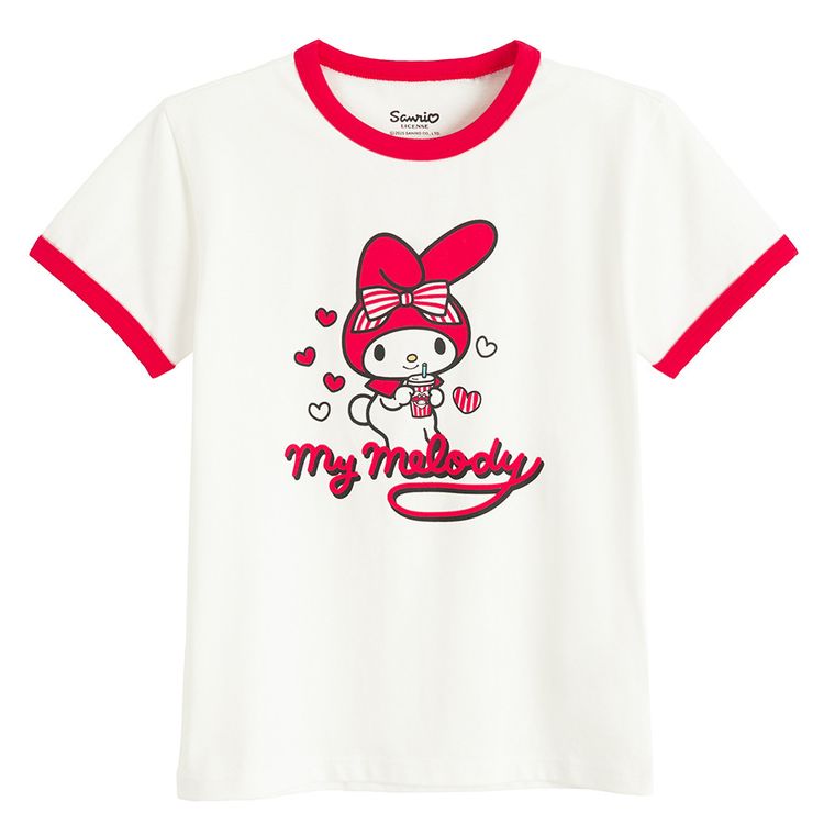 Cool Club, Tricou pentru fete, alb, imprimeu Hello Kitty