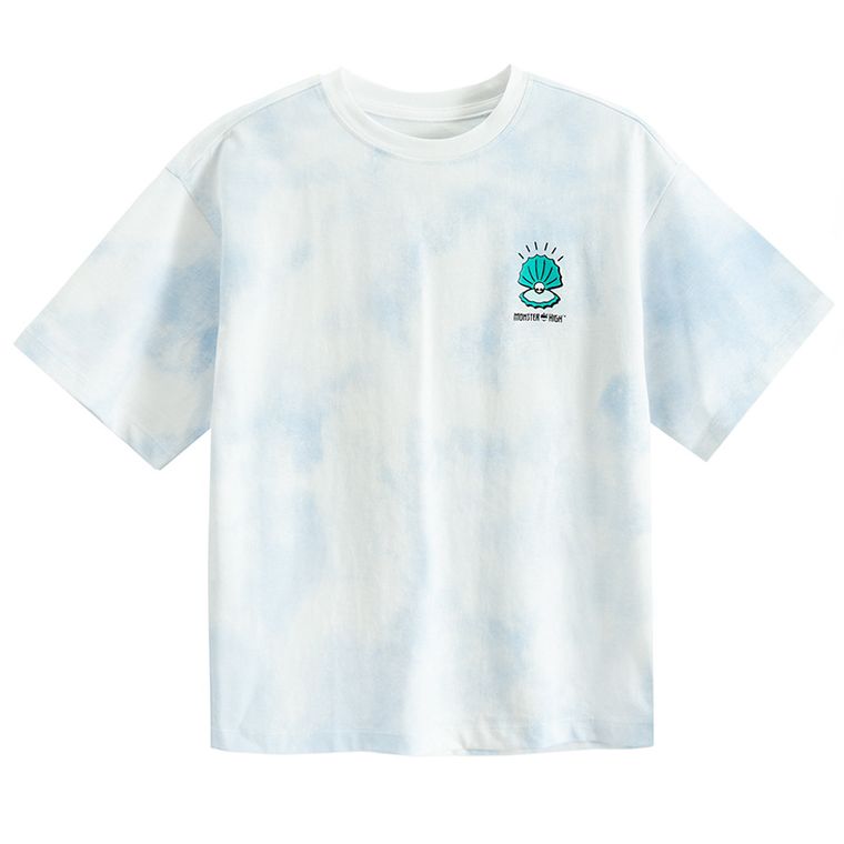 Cool Club, Tricou pentru fete, alb, imprimeu Monster High