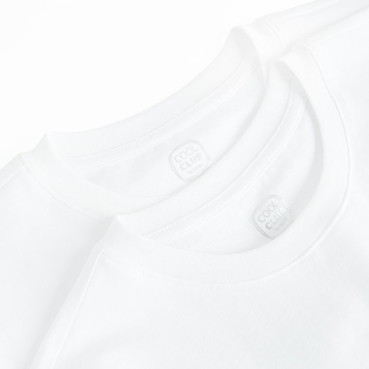 Cool Club, Tricou pentru fete, alb, set, 2 buc.