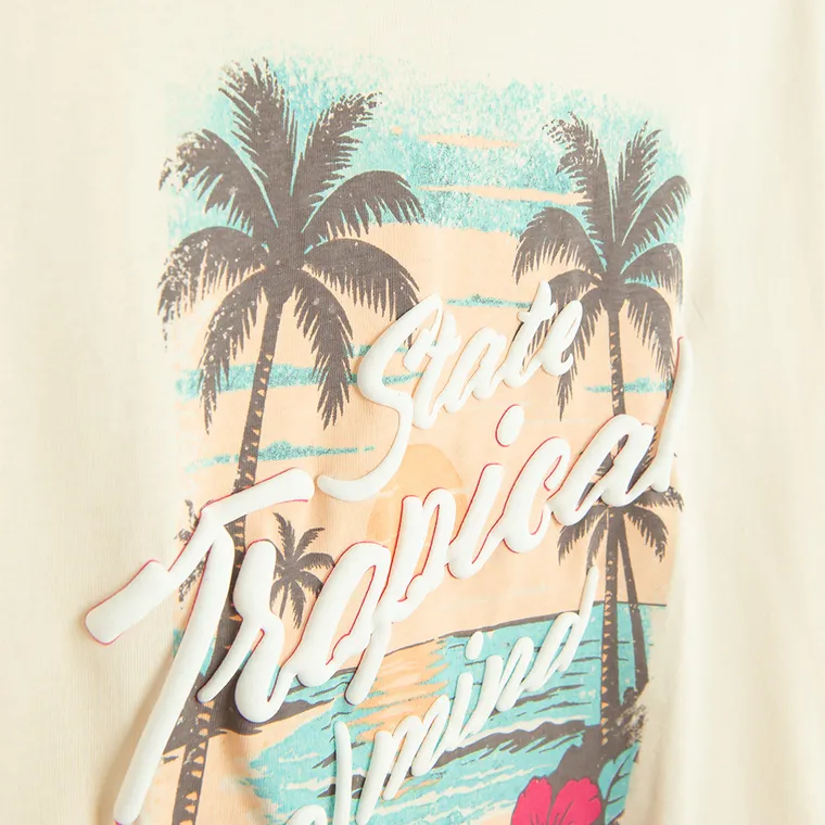 Cool Club, Tricou pentru fete, bej