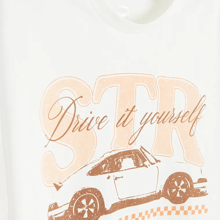 Cool Club, Tricou pentru fete, crop top, alb