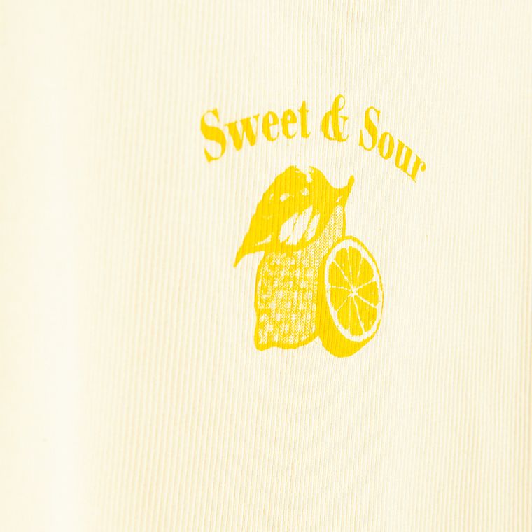 Cool Club, Tricou pentru fete, din tricot striat, galben