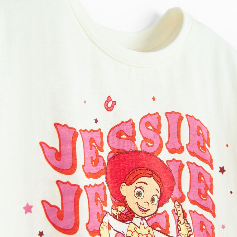 Cool Club, Tricou pentru fete, ecru, imprimeu Toy Story