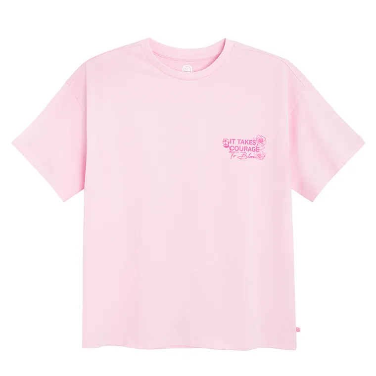 Cool Club, Tricou pentru fete, oversize, roz