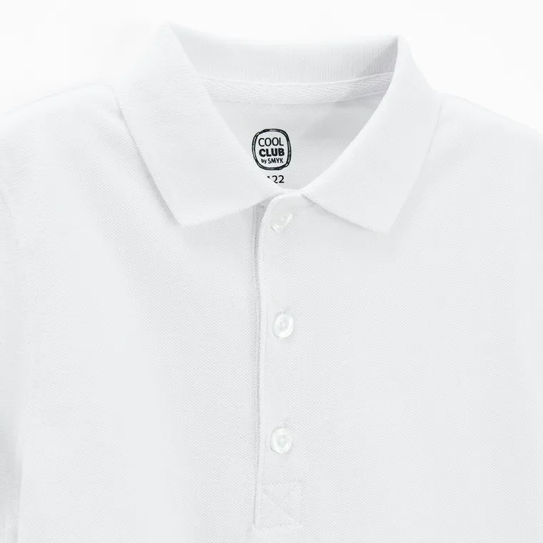 Cool Club, Tricou polo alb pentru baieti