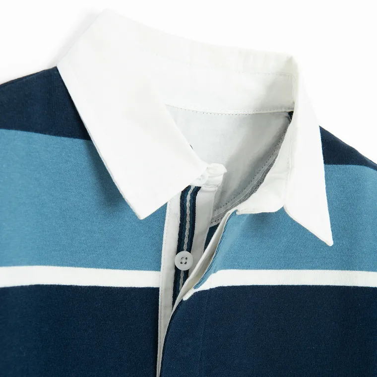 Cool Club, Tricou polo cu maneca lunga pentru baieti, albastru