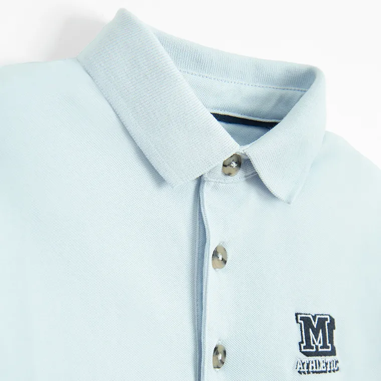Cool Club, Tricou polo cu maneca lunga pentru baieti, albastru