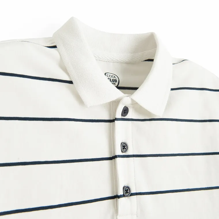 Cool Club, Tricou polo cu maneca scurta pentru baieti, alb