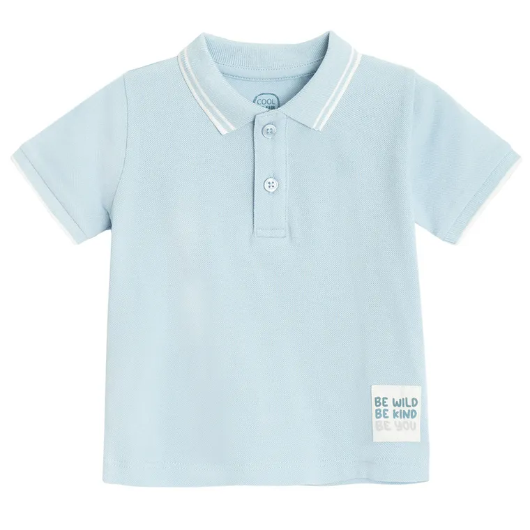 Cool Club, Tricou polo cu maneca scurta pentru baieti, albastru