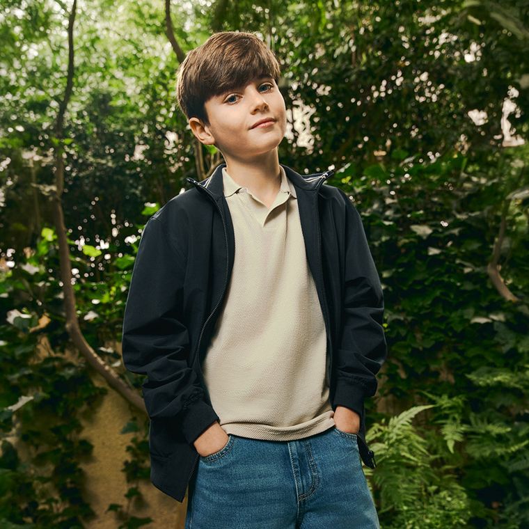 Cool Club, Tricou polo cu maneca scurta pentru baieti, bej