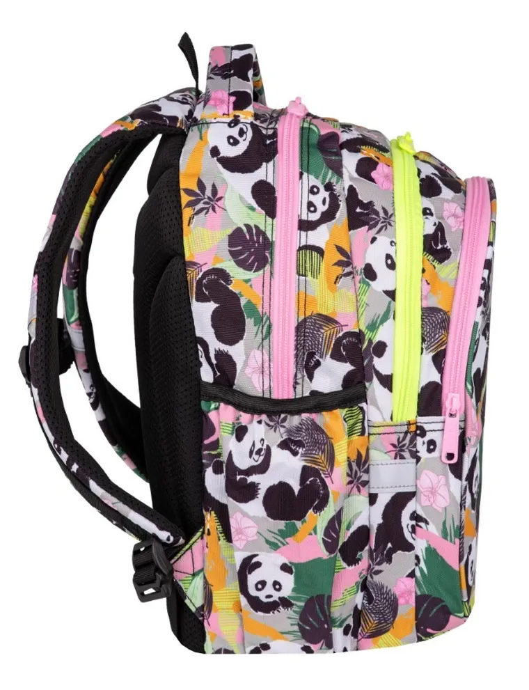 CoolPack, Jerry, rucsac pentru scoala, cu 3 compartimente, Panda Gang