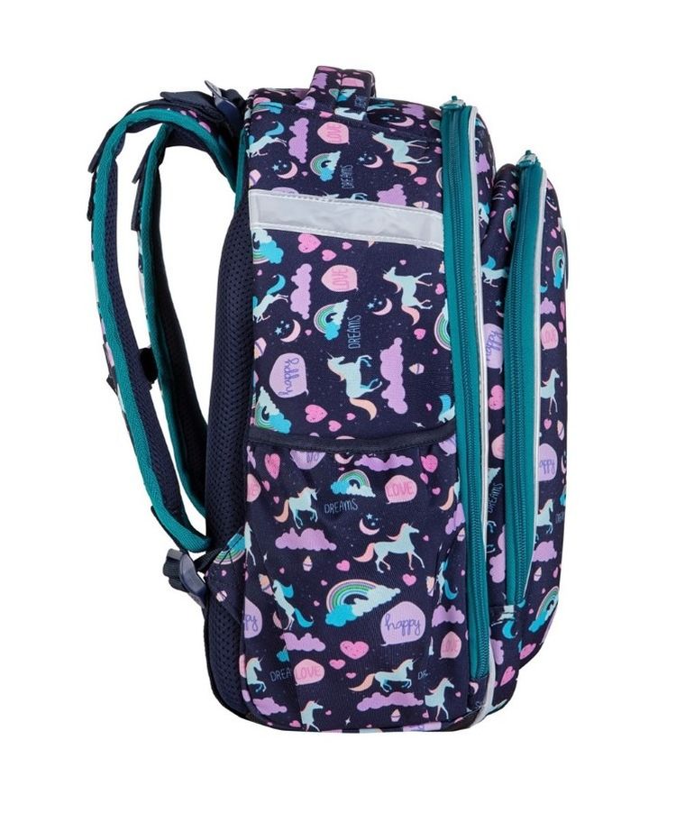 CoolPack, Turtle, rucsac pentru scoala, cu 2 compartimente, Happy Unicorn
