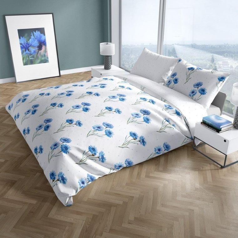 Cottage Home, Flori, set lenjerie de pat single, 140-200 cm