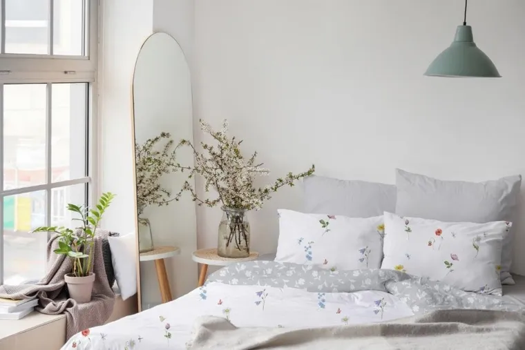 Cottage Home, Maci si musetel, set lenjerie de pat, 3 piese, 140-200 cm