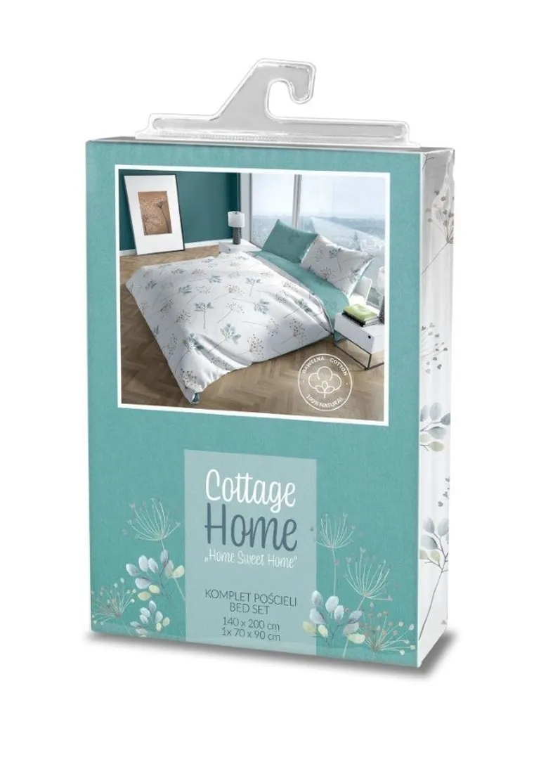 Cottage Home, Papadie, set lenjerie de pat single, bumbac, 140-200 cm