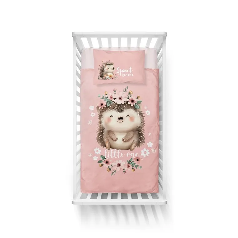 Detexpol, Arici, set lenjerie de pat single, din bumbac, 100-135 cm