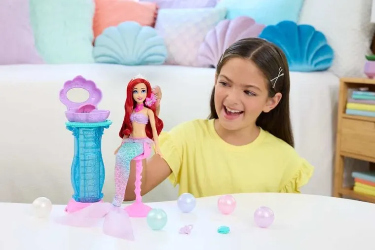 Disney Princess, Vanity Pop Ariel, set de joaca cu papusa