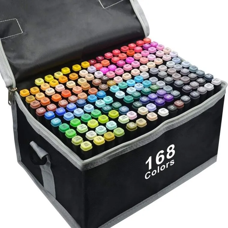 Extralink, set de markere cu alcool, 168 buc.