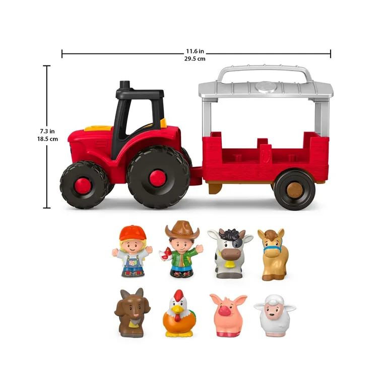 Fisher-Price, Little People, Tractor, set de joaca