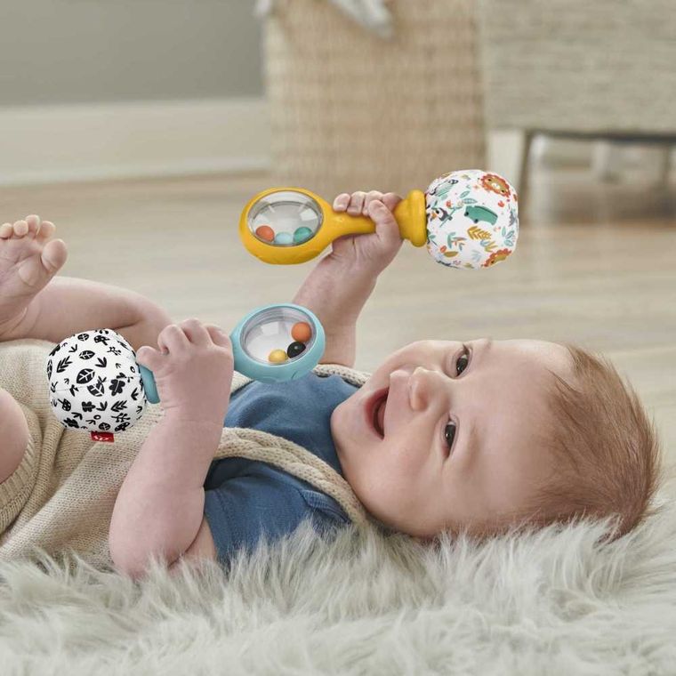Fisher-Price, Maracas, jucarie senzoriala pentru bebelusi