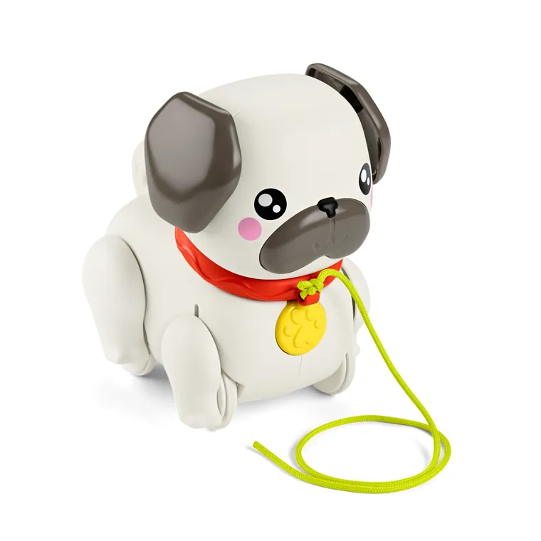 Fisher-Price, Pets, Walk-The-Pup Pug, jucarie trage