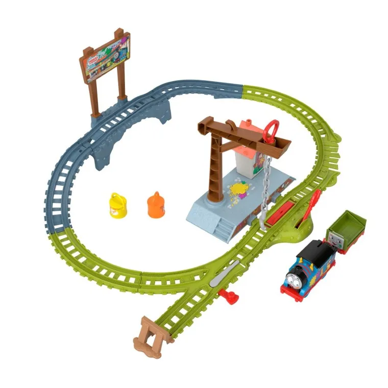 Fisher-Price, Thomas & Friends, Paint Delivery Set, set de joaca cu locomotiva