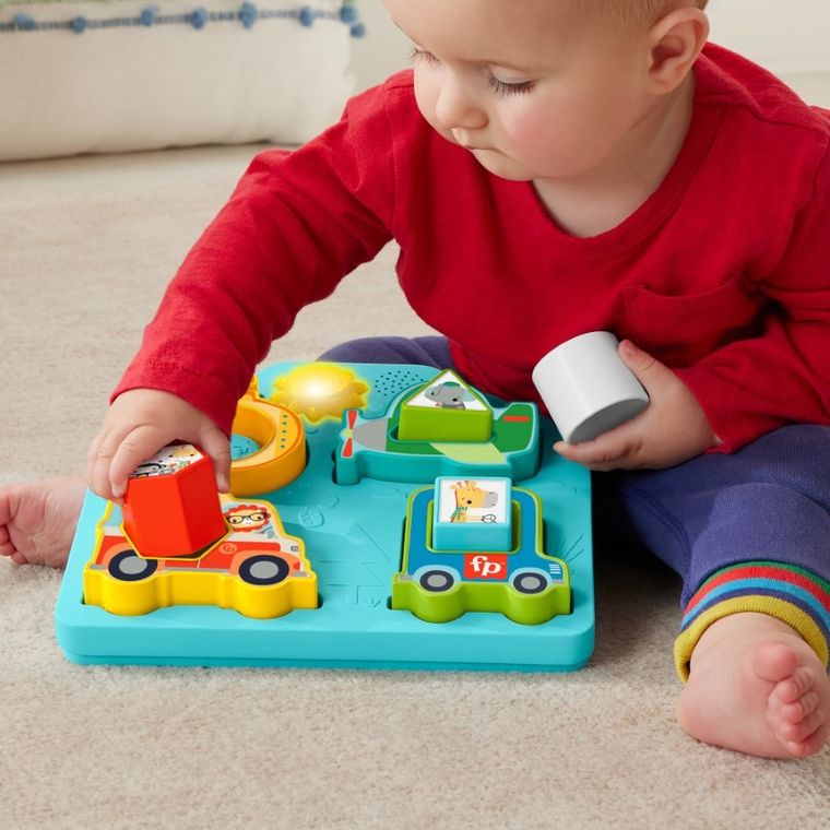 Fisher-Price, Vehicule si forme, lumini si sunete, jucarie pentru bebelusi